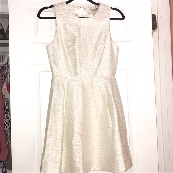 Forever 21 shimmer cream and gold Dress - Picture 1 of 5